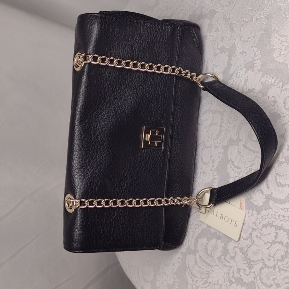Talbots Small Leather Shoulder Bag